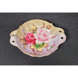 Lefton China Hand-Painted Rose Dish #20127B